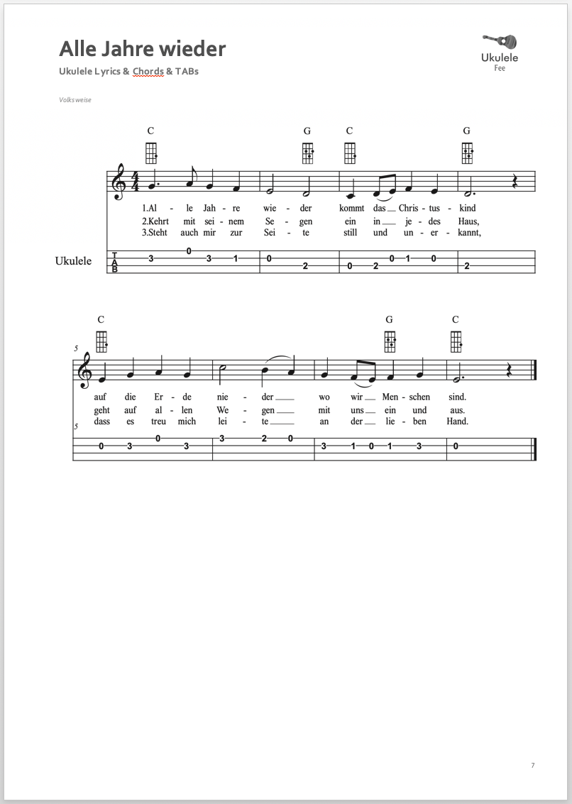 E-Book: "Meine Ukulele und ich zu Weihnachten" (ePub) – Bild 2